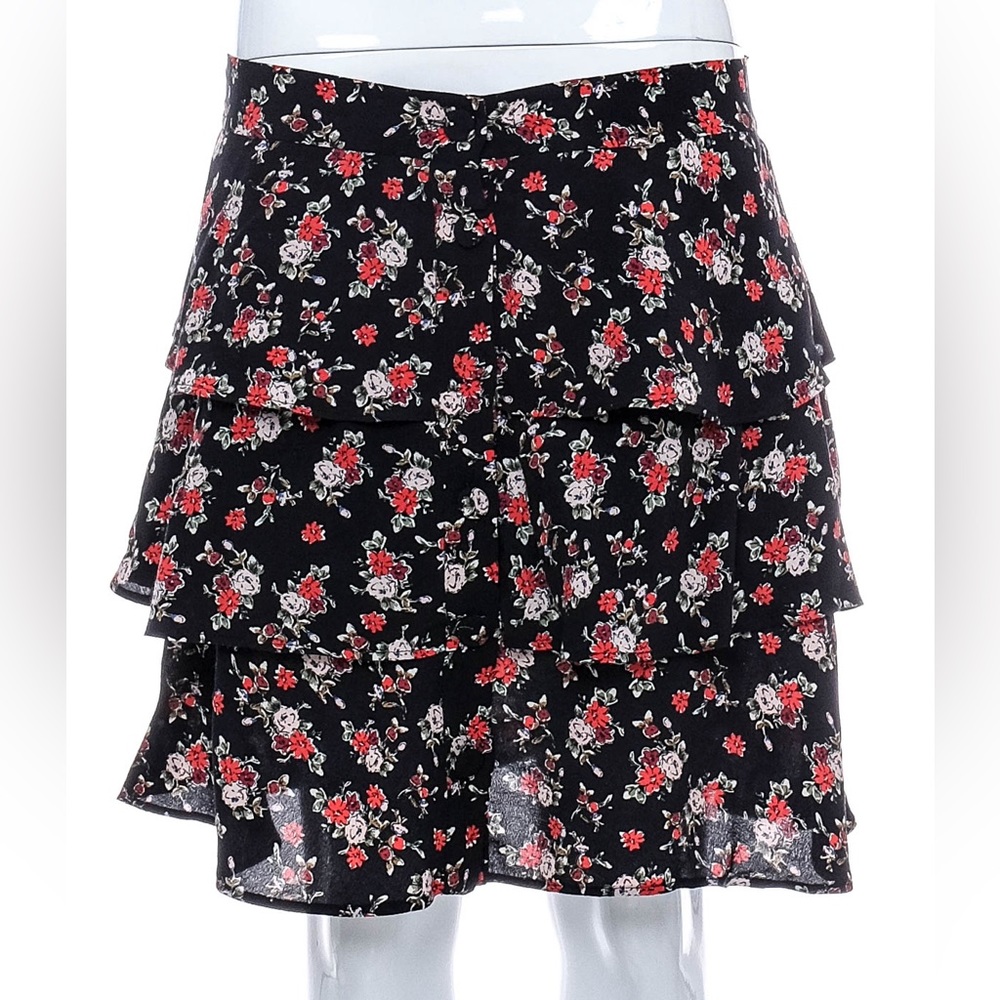NWT ZARA Tiered Floral Skirt